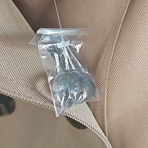 Stacy London Petite Sleeveless Trench Khaki Tan Size Small‎ - Picture 8 of 12